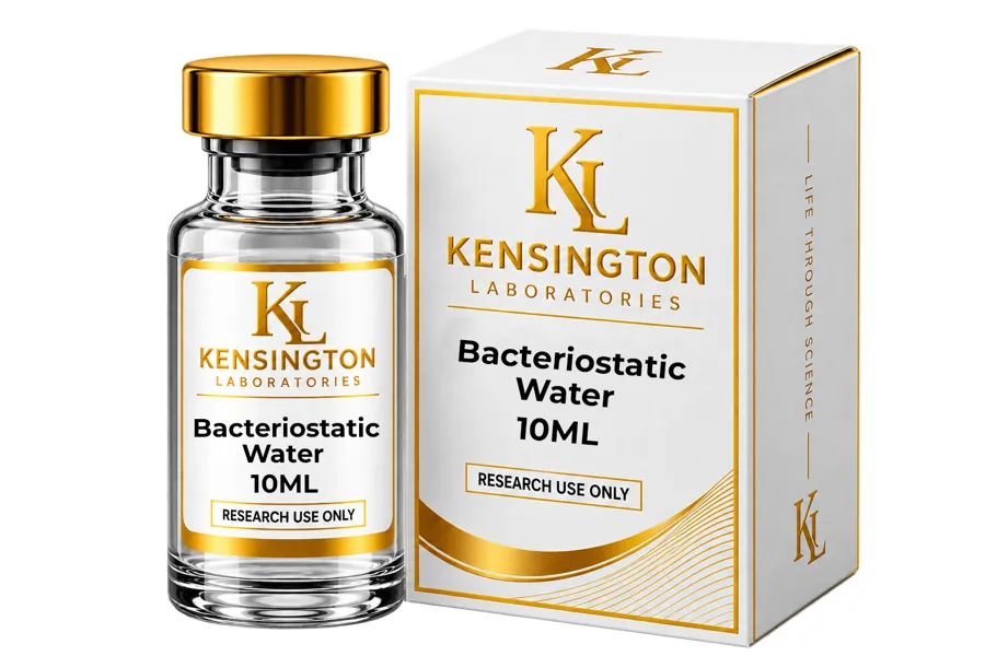 10ml Bacteriostatic Mixing Water lyophilised research peptide vial from Kensington Laboratories Ireland