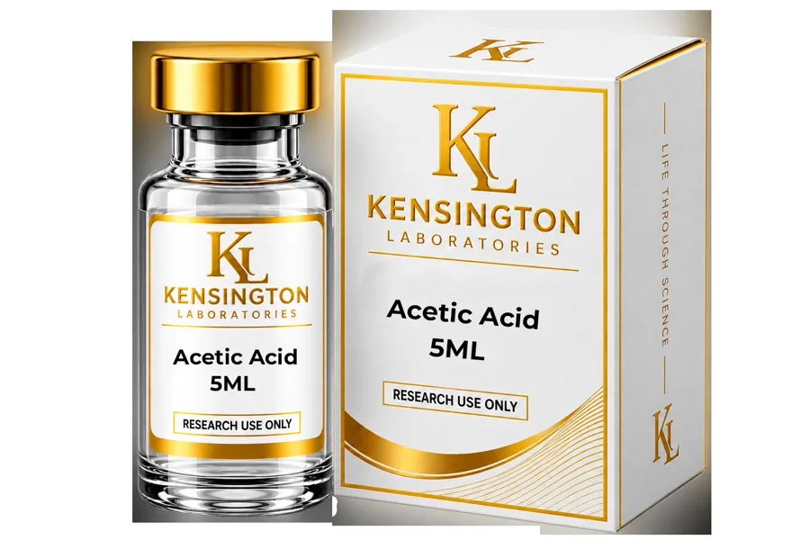 5ml Acetic Acid lyophilised research peptide vial from Kensington Laboratories Ireland