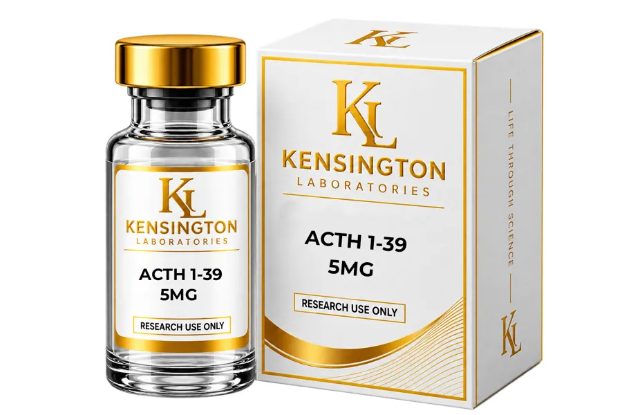 ACTH 1-39 — 5mg lyophilised research peptide vial from Kensington Laboratories Ireland