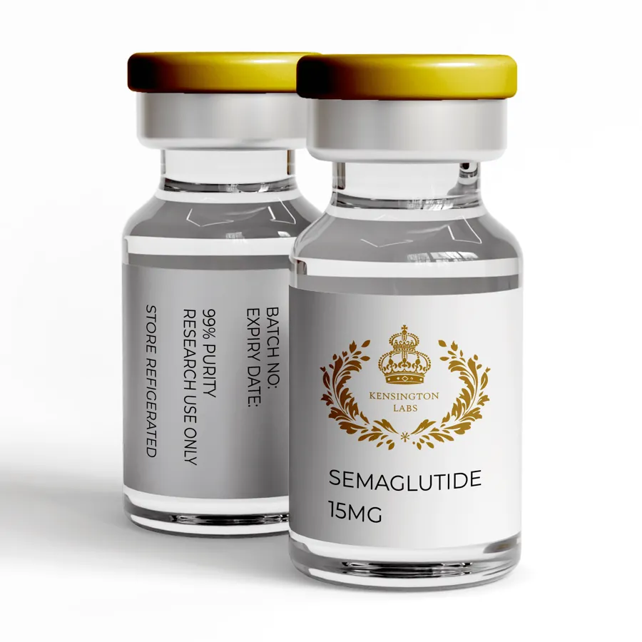 Semaglutide — 15mg lyophilised research peptide vial from Kensington Laboratories Ireland