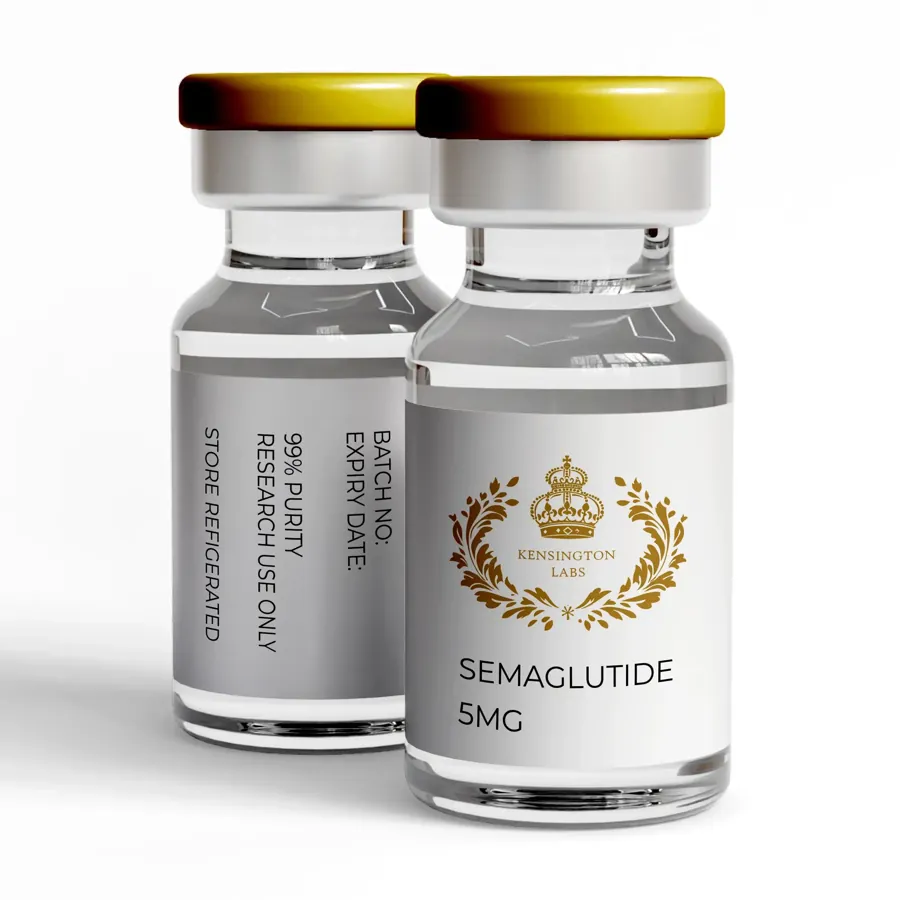 Semaglutide — 5mg lyophilised research peptide vial from Kensington Laboratories Ireland