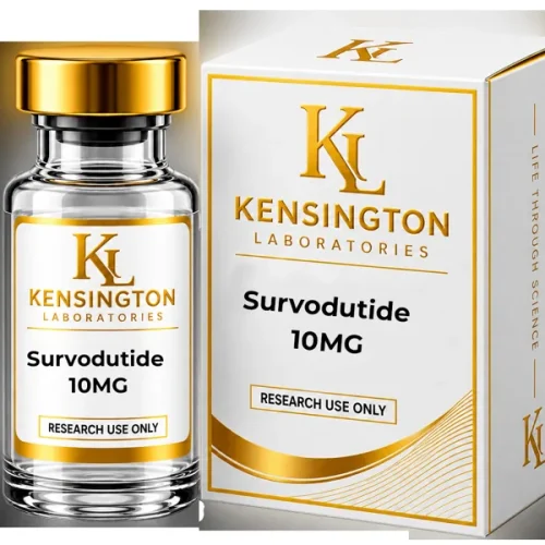 Survodutide — 10mg lyophilised research peptide vial from Kensington Laboratories Ireland