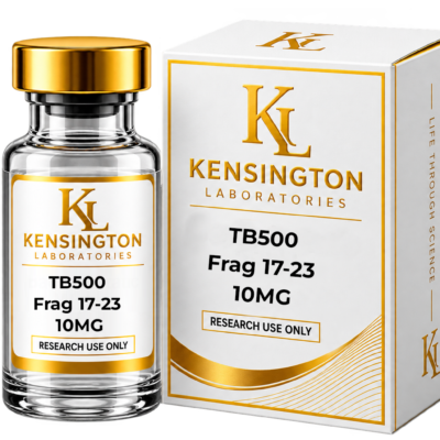 TB-500 Frag 17-23 — 10mg lyophilised research peptide vial from Kensington Laboratories Ireland